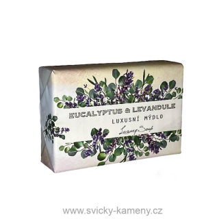 Přírodní luxusní mýdlo 200g. EUCALYPTUS A LEVANDULE